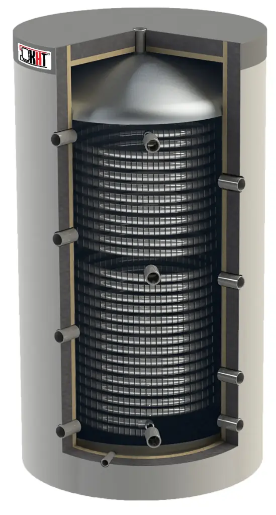 zbiornik buforowy hygienic kht hph 10 200l (wężownica inox, klasa b)