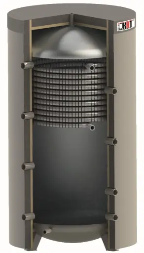 bufor higieniczny kht psi 10 200l (wężownica inox, klasa b)